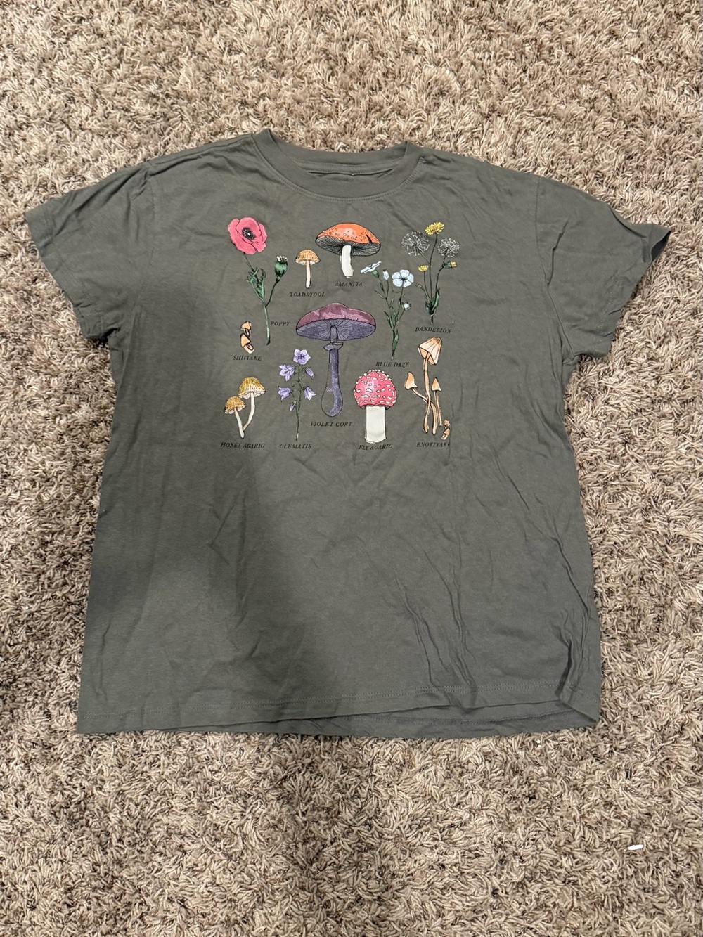 Plants Gray Graphic Tee